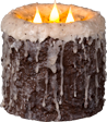 3 Wick Log Cabin Candle